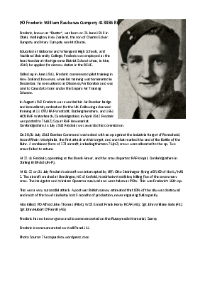 A preview of a PDF biography for Cumpsty, Frederic William Raukawa